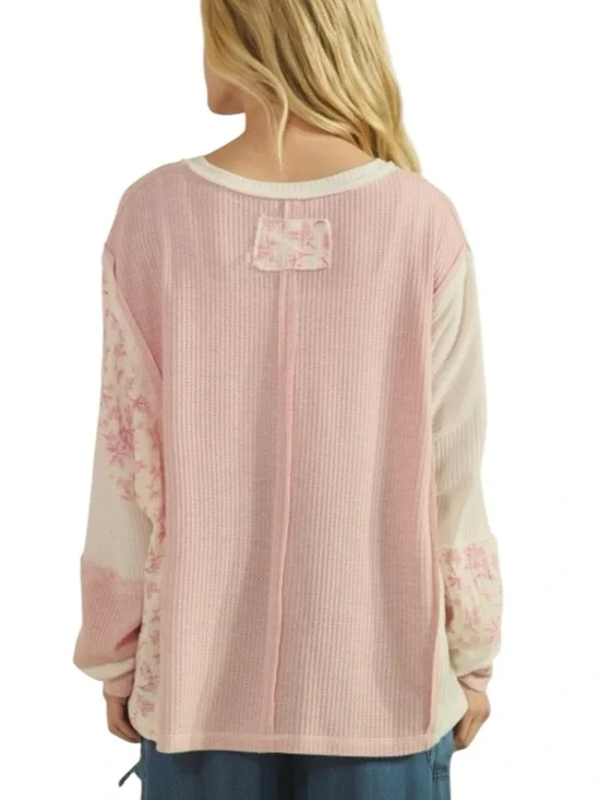 675: SAGE + FIG NWT TOP PINK (H4) - Picture 2 of 2